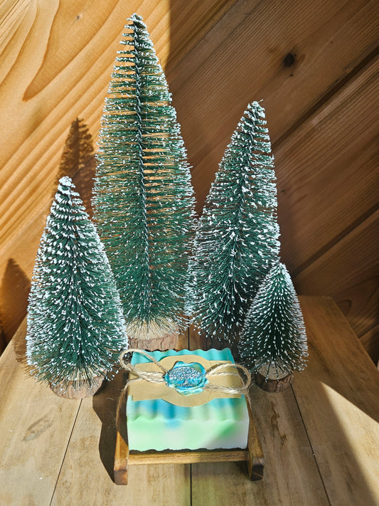 Northern Lights Pine Trees soap